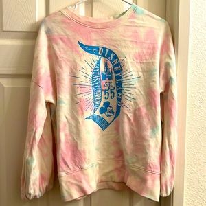 Disneyland tie dye pink sweatshirt pullover